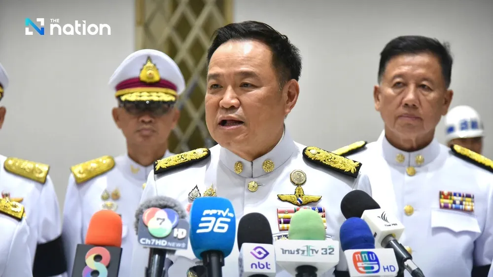 Thủ tướng Thái Lan Anutin Charnvirakul. Ảnh: NATION THAILAND campuchia thái lan.jpg