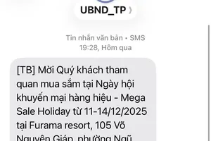 Đà Nẵng kiểm tra tin nhắn ‘UBND_TP’ mời người dân mua hàng khuyến mại