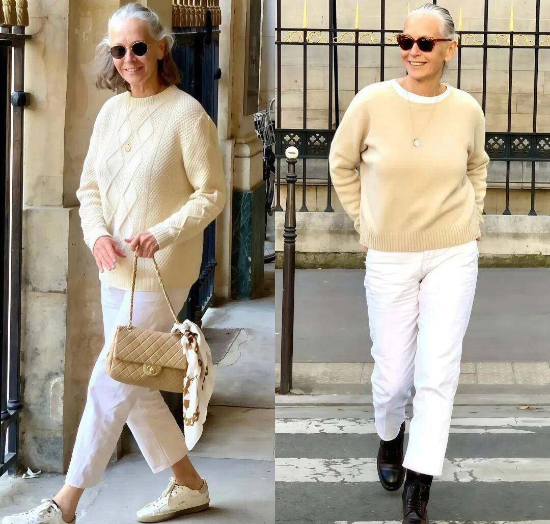 Học phụ nữ Pháp cách làm đẹp tuổi già với tóc bạc tự nhiên và phong cách tinh tế - Ảnh 7.