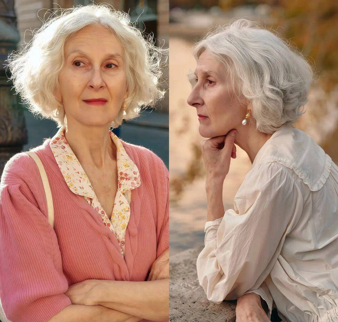 Học phụ nữ Pháp cách làm đẹp tuổi già với tóc bạc tự nhiên và phong cách tinh tế - Ảnh 8.