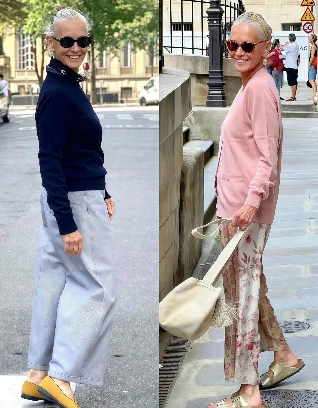 Học phụ nữ Pháp cách làm đẹp tuổi già với tóc bạc tự nhiên và phong cách tinh tế - Ảnh 12.