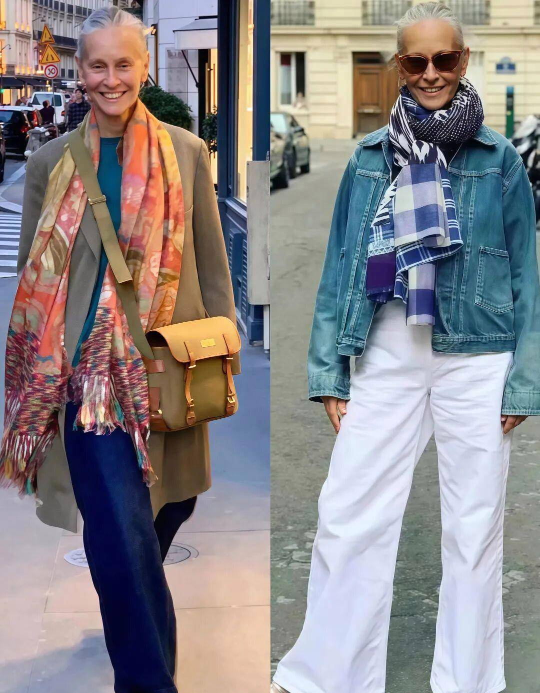 Học phụ nữ Pháp cách làm đẹp tuổi già với tóc bạc tự nhiên và phong cách tinh tế - Ảnh 14.