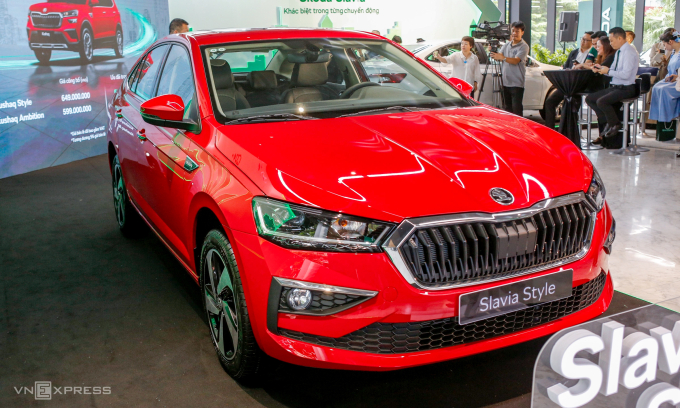 Skoda Slavia giới thiệu tại Hà Nọi ngày 11/9. Ảnh: Lương Dũng