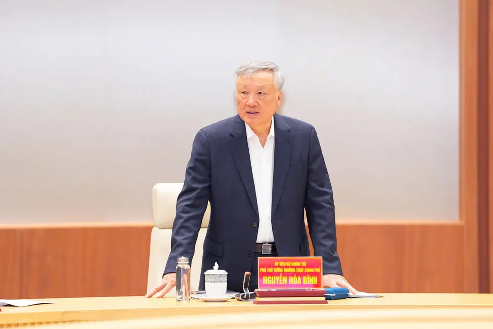 Phó Thủ tướng Thường trực Chính phủ Nguyễn Hòa Bình kết luận cuộc làm việc. Ảnh: ĐT hai-phong-co-nhieu-thanh-cong-toan-dien-tren-cac-linh-vuc-1.jpg