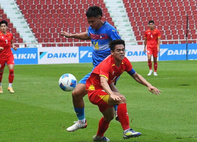 U22 Việt Nam thắng nghẹt thở Philippines, thẳng tiến chung kết SEA Games 33- Ảnh 7.
