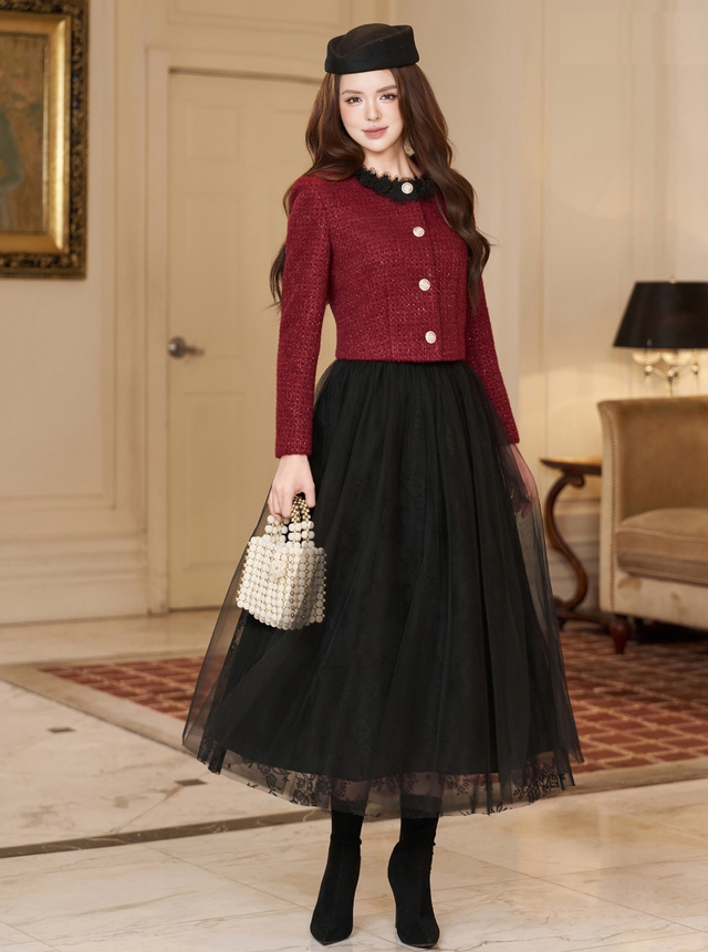 Tối giản nhưng sang xịn nhờ diện áo tweed vào mùa đông- Ảnh 3.