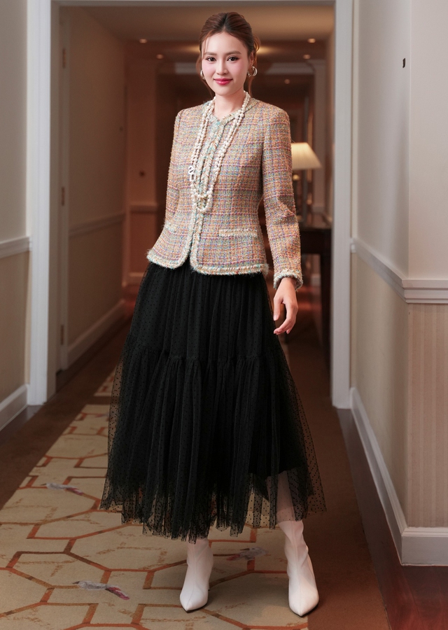 Tối giản nhưng sang xịn nhờ diện áo tweed vào mùa đông- Ảnh 8.