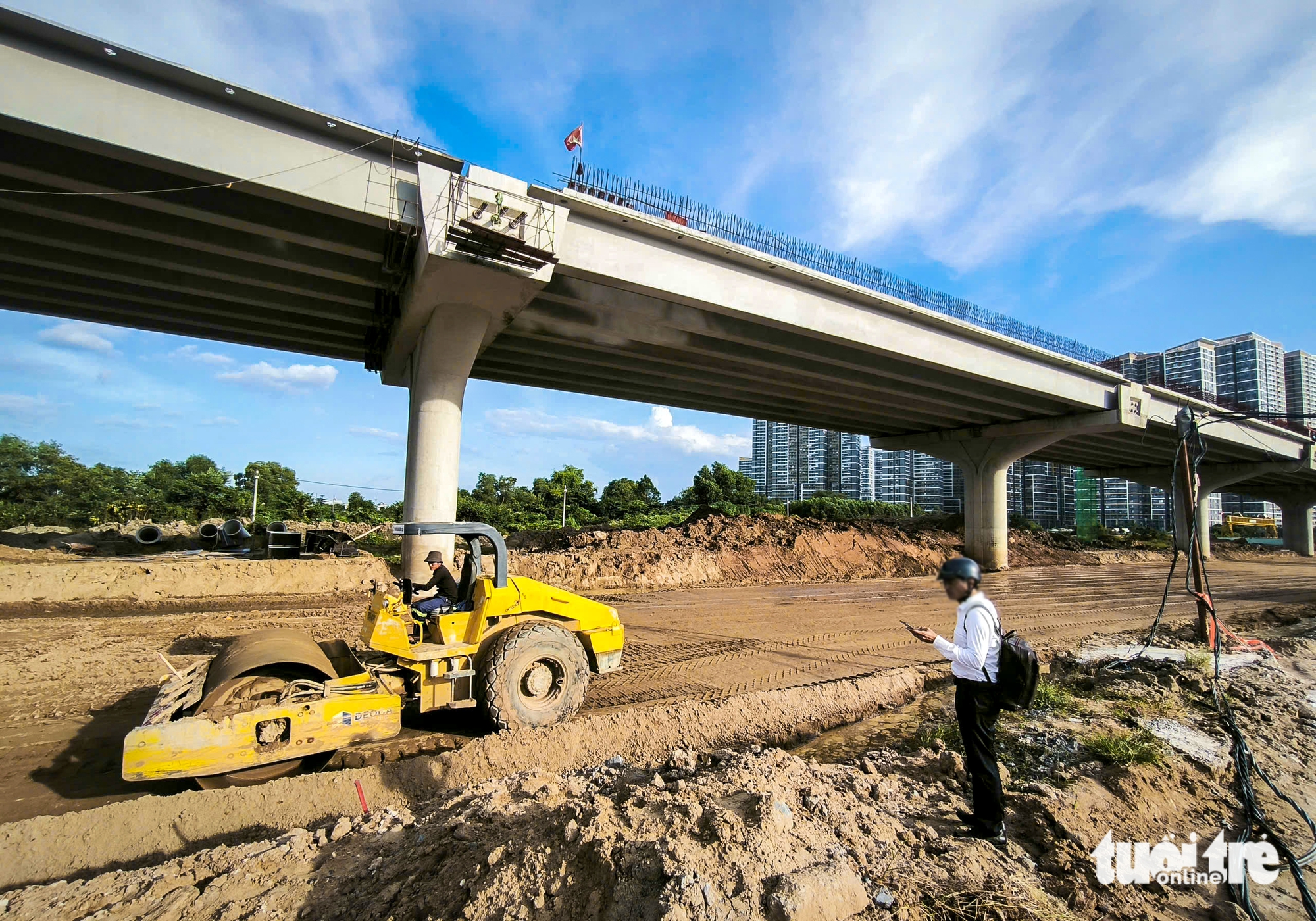 Toàn cảnh 14,7km cầu cạn vành đai 3 TP.HCM chưa thể thông xe như Ban Giao thông hứa 8 vành đai 3 - Ảnh 11.
