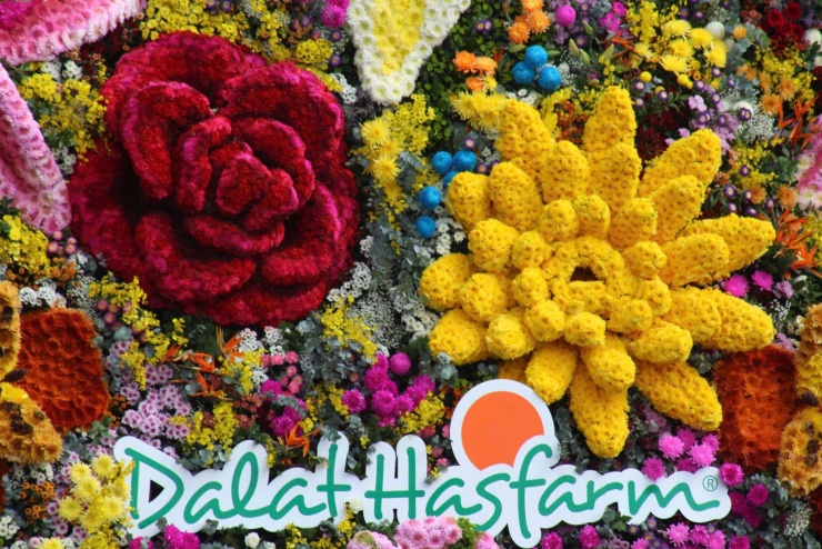 Check in cạn pin với bó hoa ở Đà Lạt nặng 10 tấn, to nhất Việt Nam 7 Rực rỡ sắc hoa tại xứ sở ngàn hoa.