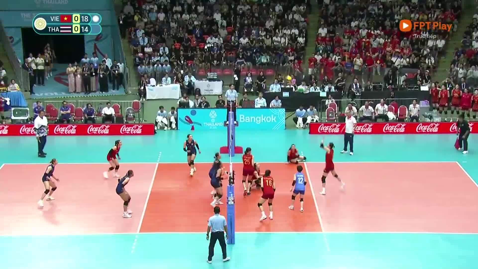 Diễn biến chính trận Việt Nam - Thái Lan ở chung kết bóng chuyền nữ
