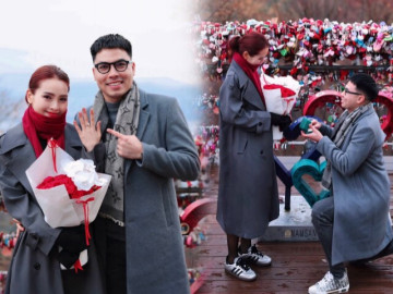 Huyền Trang "Mù Tạt" - Đức Huy khoe nhẫn cưới khi kỷ niệm một năm yêu nhau 3 Tiền vệ Đức Huy quỳ gối cầu hôn MC Mù Tạt ở Hàn Quốc, khoe nhẫn kim cương siêu to