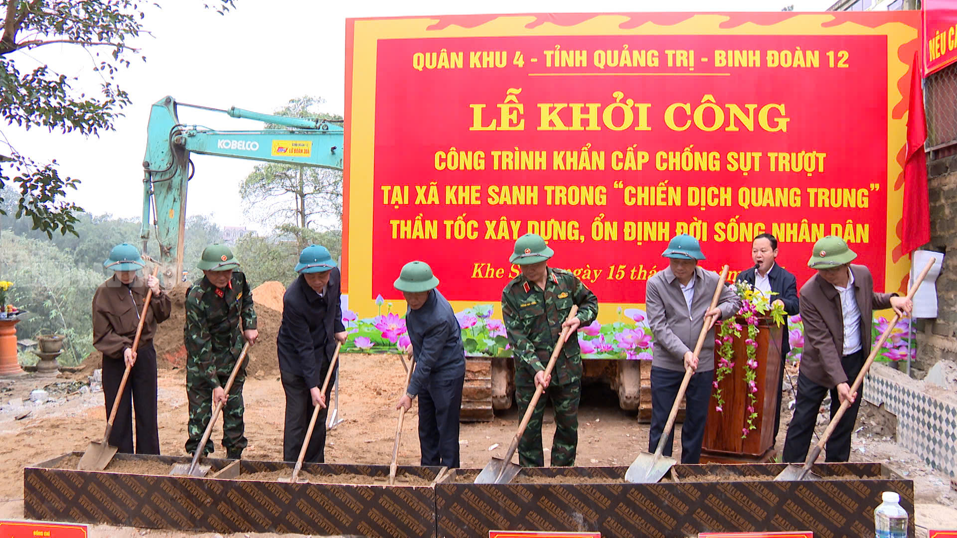 Công trình chống sụt trượt Khe Sanh khẩn trương triển khai giữa Sương mù dày đặc - Ảnh 13.