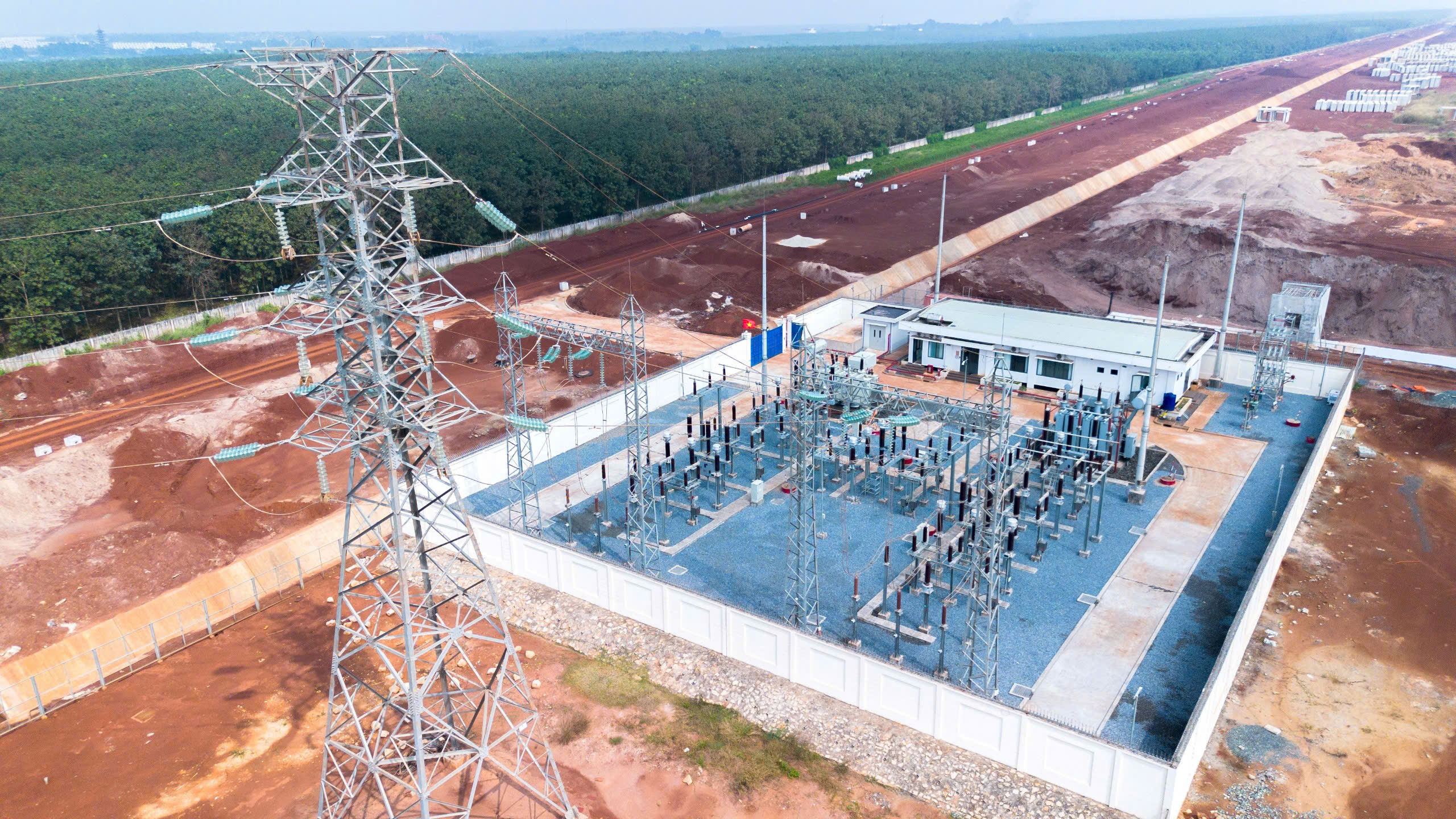 Khánh thành trạm biến áp 110kV phục vụ sân bay Long Thành - Ảnh 3. Khánh thành trạm biến áp 110kV phục vụ sân bay Long Thành - Ảnh 3.