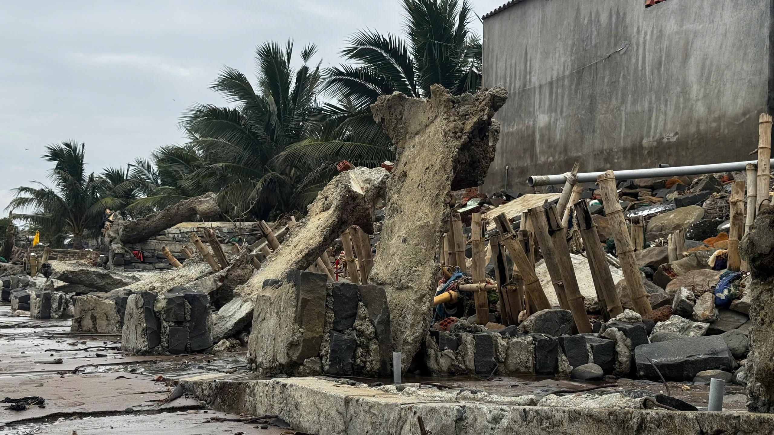 Tự dựng kè cứu nhà, người dân vẫn bất lực trước triều cường dữ dội 8 triều cường - Ảnh 8.