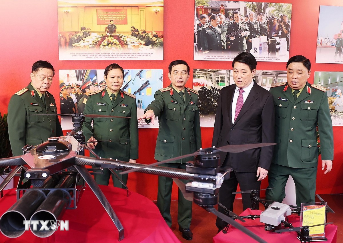 Chủ tịch nước Lương Cường dự Hội nghị Quân chính toàn quân - Ảnh 2.