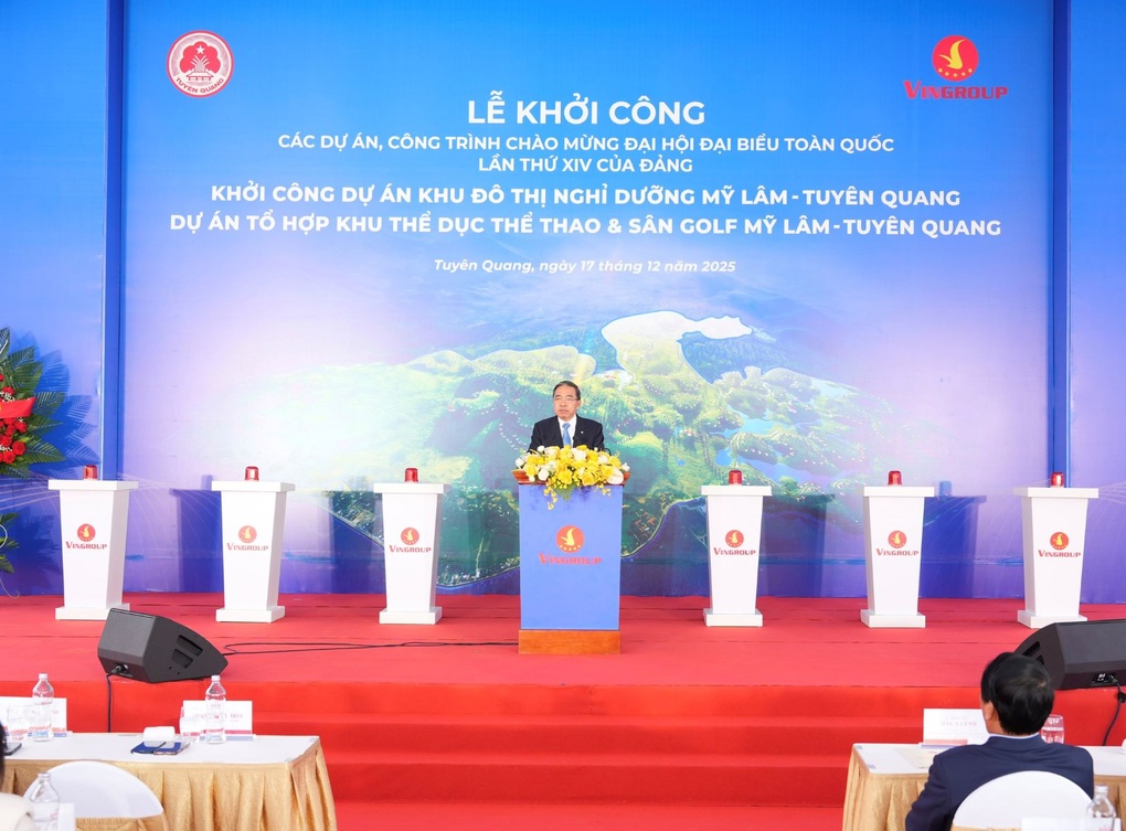 Vingroup khởi công đô thị nghỉ dưỡng suối khoáng và tổ hợp thể dục thể thao Mỹ Lâm - 4