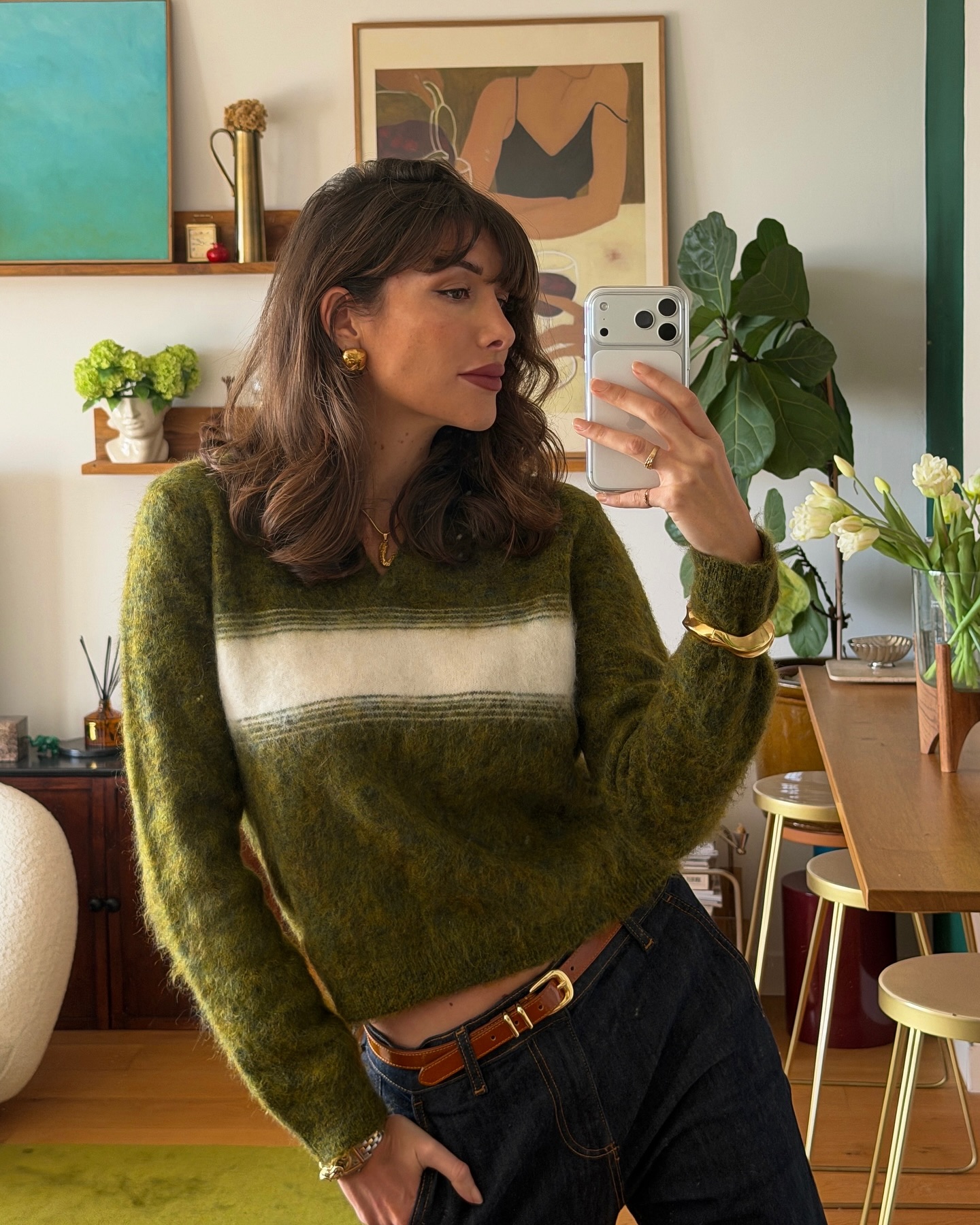 5 Cách mặc áo len đẹp long lanh của phụ nữ Pháp cho mùa lạnh - Ảnh 5.