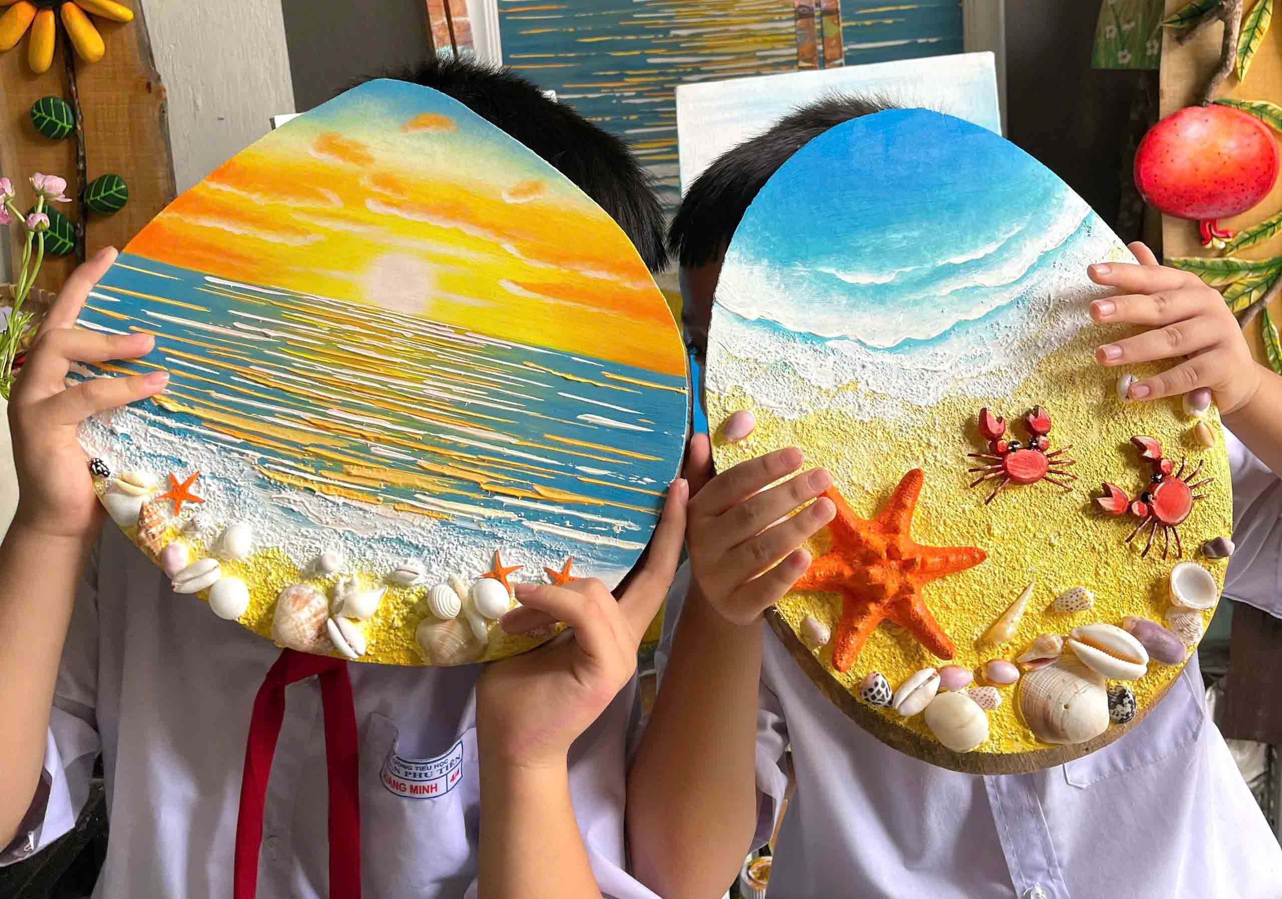 Khám phá tranh từ sỏi: Nghệ thuật gắn kết tự nhiên của họa sĩ Mỹ Hạnh - Ảnh 2.