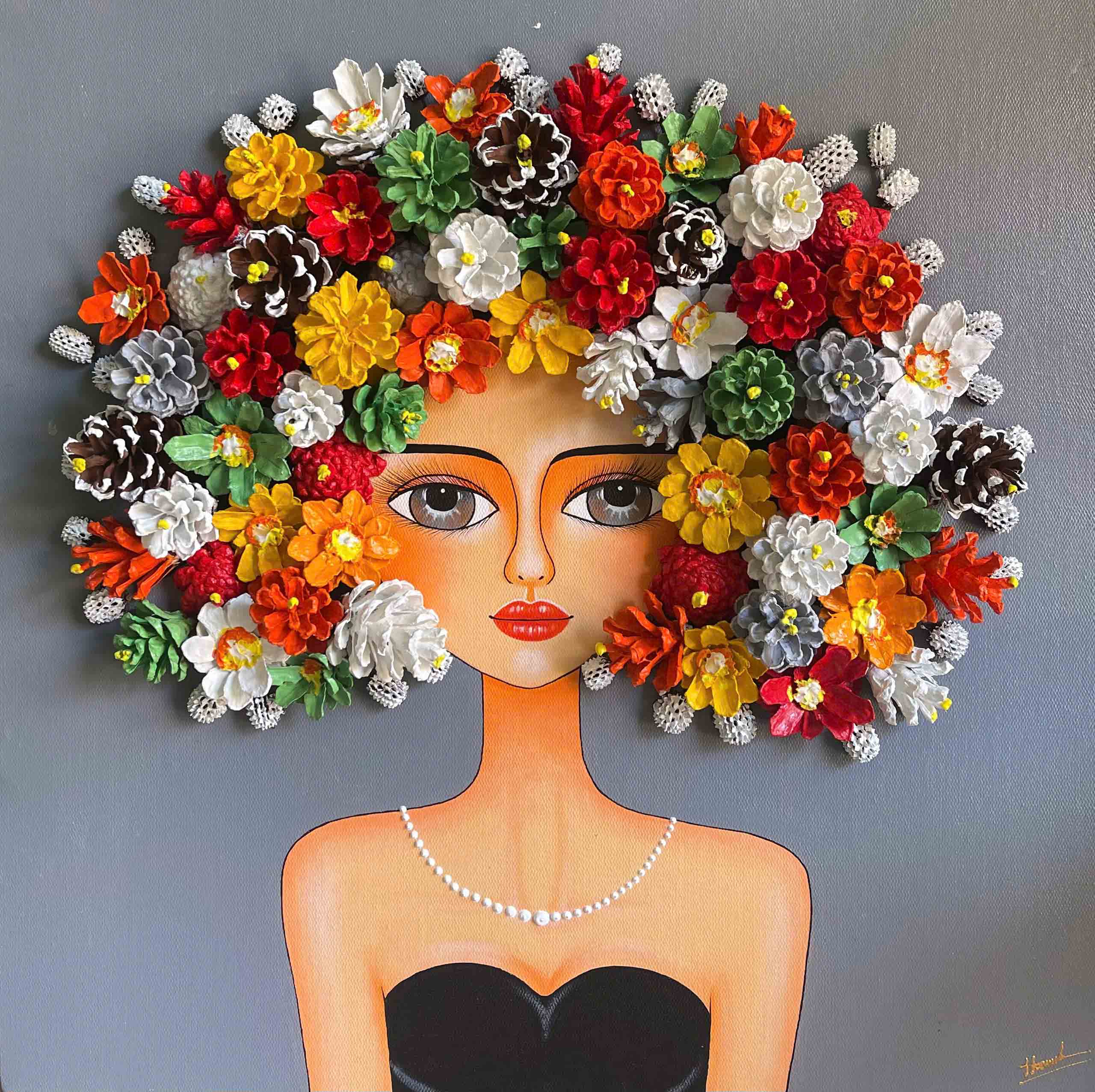 Khám phá tranh từ sỏi: Nghệ thuật gắn kết tự nhiên của họa sĩ Mỹ Hạnh - Ảnh 3.