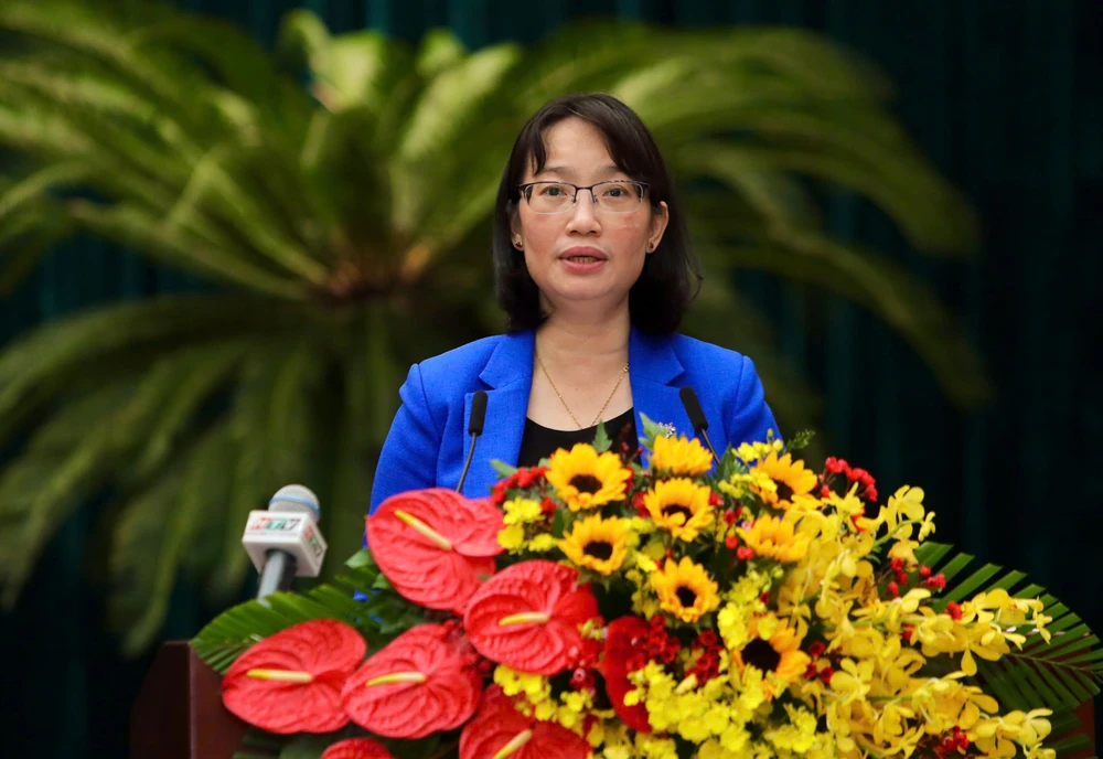 Bà Trần Thị Diệu Thúy, Phó Chủ tịch UBND TP.HCM. Ảnh: NGUYỆT NHI ubnd-tp.hcm-phan-cong-cong-tac-3.jpg