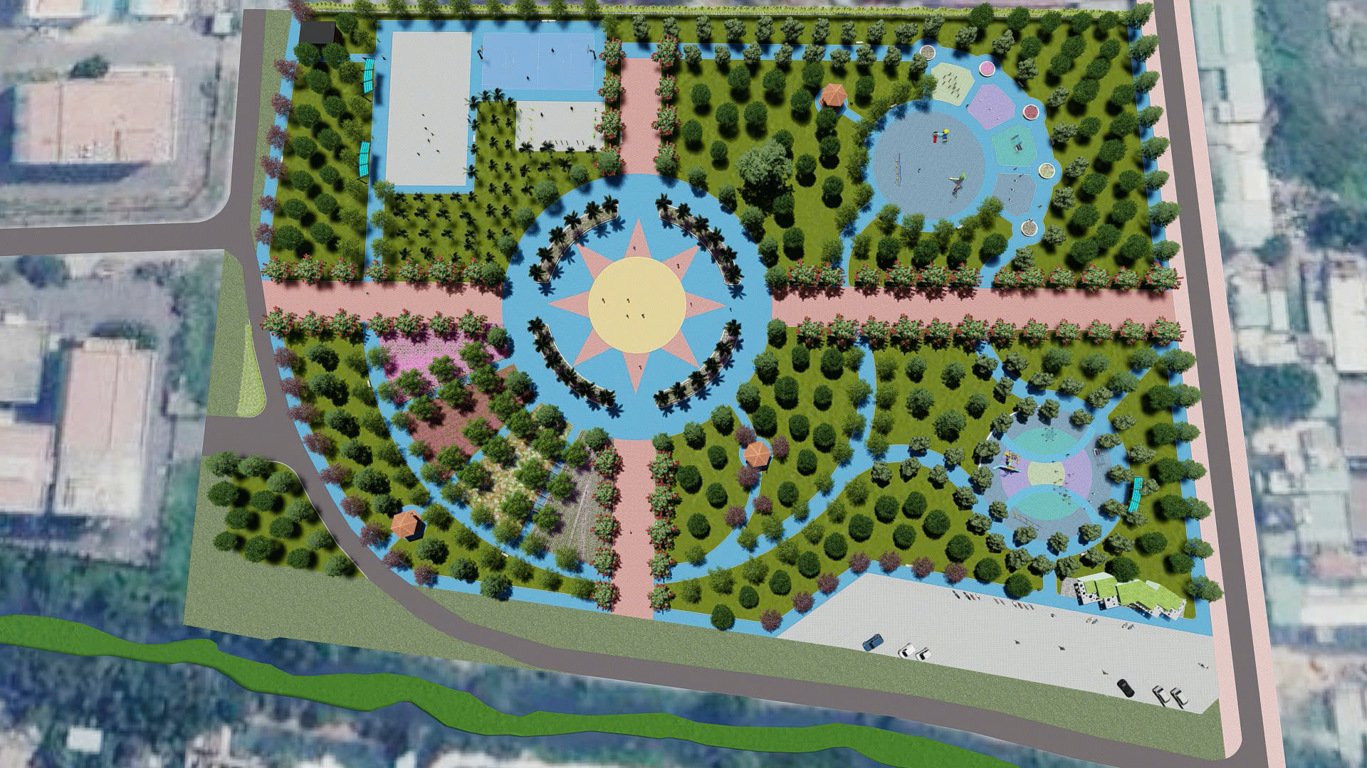 Xây công viên 54 tỉ đồng trong 210 ngày 3 TPHCM khởi công công viên Thạnh Lộc gần 54 tỉ đồng - Ảnh 3.