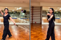 Diễn viên Chiều Xuân gây ngỡ ngàng khi múa kiếm ở tuổi U60