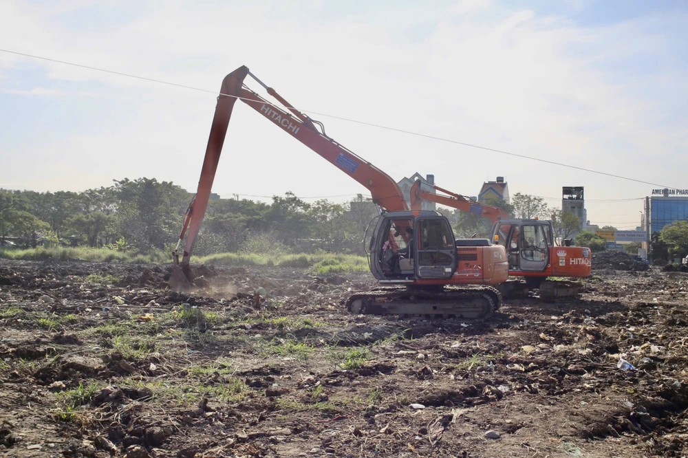 Công viên Thạnh Lộc, phường An Phú Đông, TP.HCM có diện tích khoảng 3,37 ha. Ảnh: NC khởi công công viên thạnh lộc.jpg