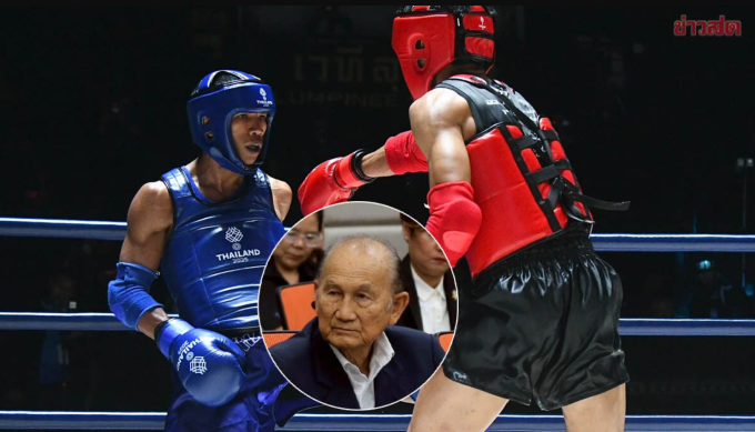 Sakchai Thapsuwan, Chủ tịch Liên đoàn Muay Thái Thái Lan, phủ nhận chủ trương dàn xếp kết quả tại SEA Games 33. Ảnh: Khaosod