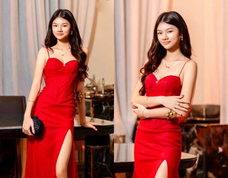 Sao Việt 24h: Trần Bảo Sơn khoe ái nữ và mẹ ruột, Bảo Tiên đẹp rạng rỡ ở tuổi 17, được xem là "bản sao" của bố 2 Bảo Tiên sở hữu đôi chân dài được thừa hưởng từ mẹ.