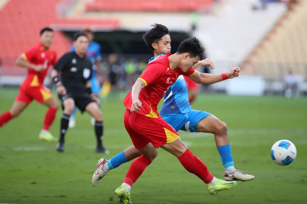 Thanh Nhàn ấn định chiến thắng 2-0. Ảnh: TN. sieu-du-bi-lap-cong-dua-u-22-viet-nam-vao-chung-ket (5).jpg