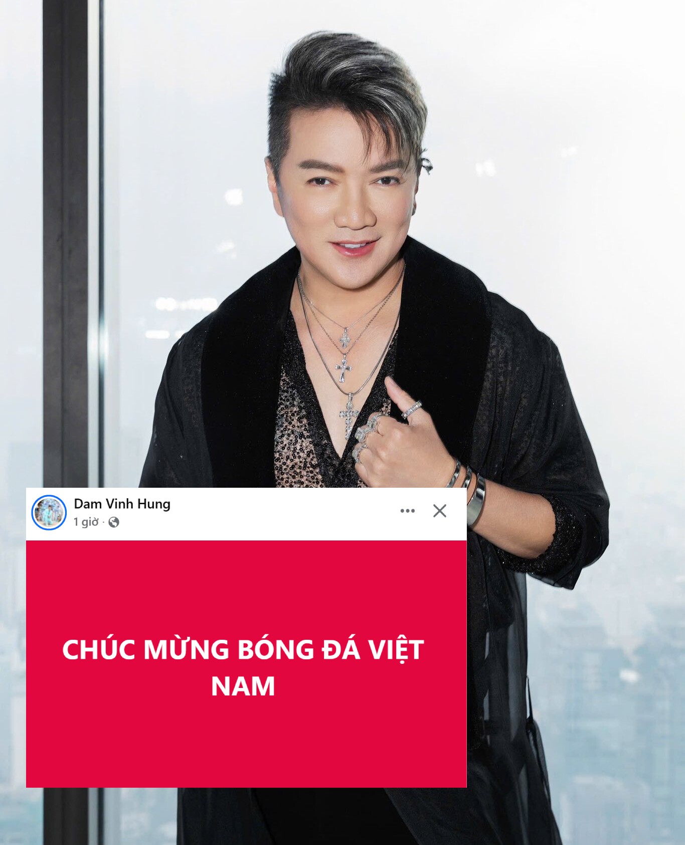 Sao Việt tự hào bóng đá Việt Nam giành vô địch SEA Games 33, Tùng Dương cảm ơn Thái Lan vì tạo kịch tính 12 Ca sĩ Đàm Vĩnh Hưng gửi lời chúc mừng đội tuyển bóng đá Việt Nam.