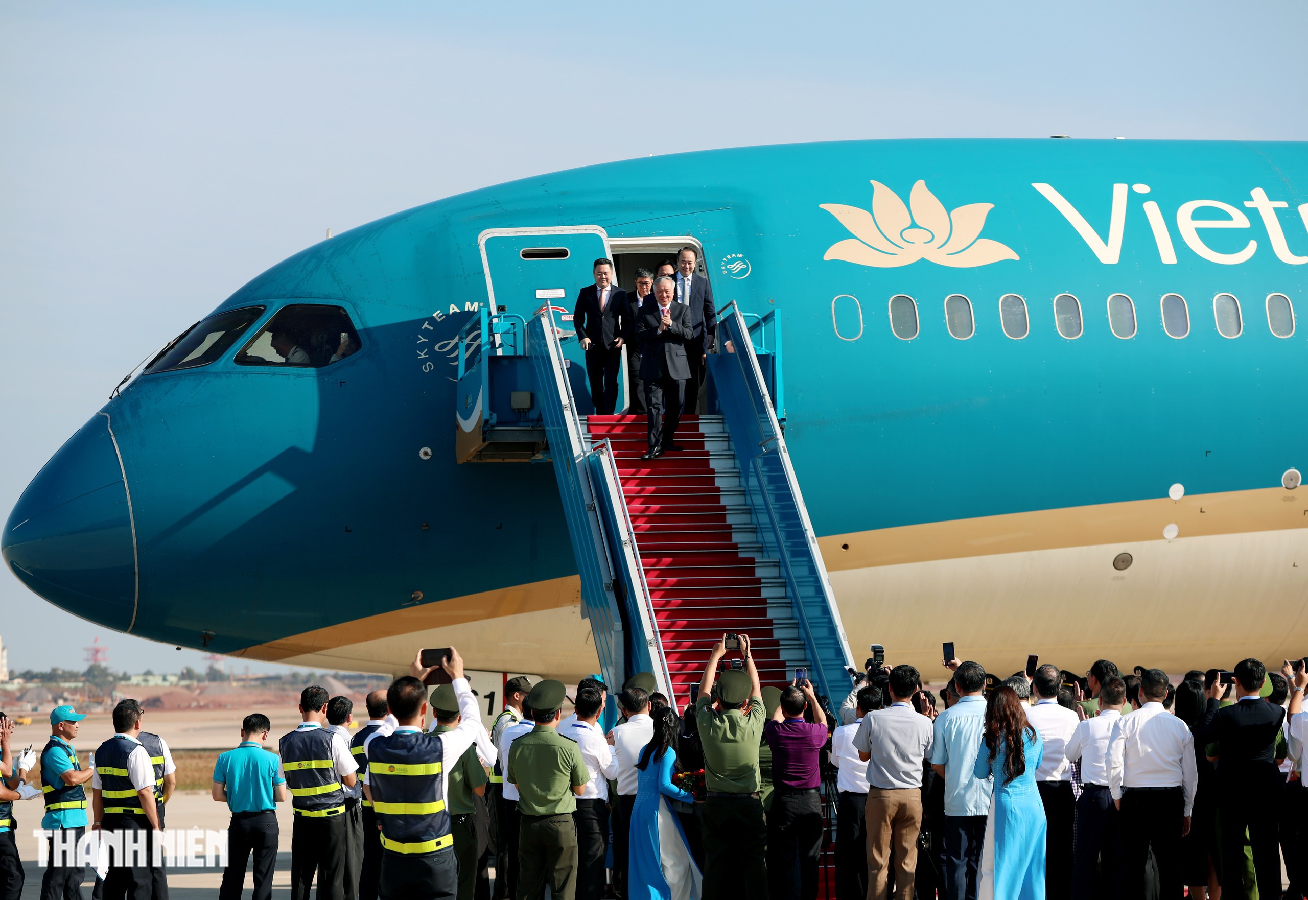 Sân bay Long Thành đón Boeing 787 Dreamliner trong ngày lịch sử 19.12- Ảnh 2. Sân bay Long Thành đón Boeing 787 Dreamliner trong ngày lịch sử 19.12- Ảnh 2.