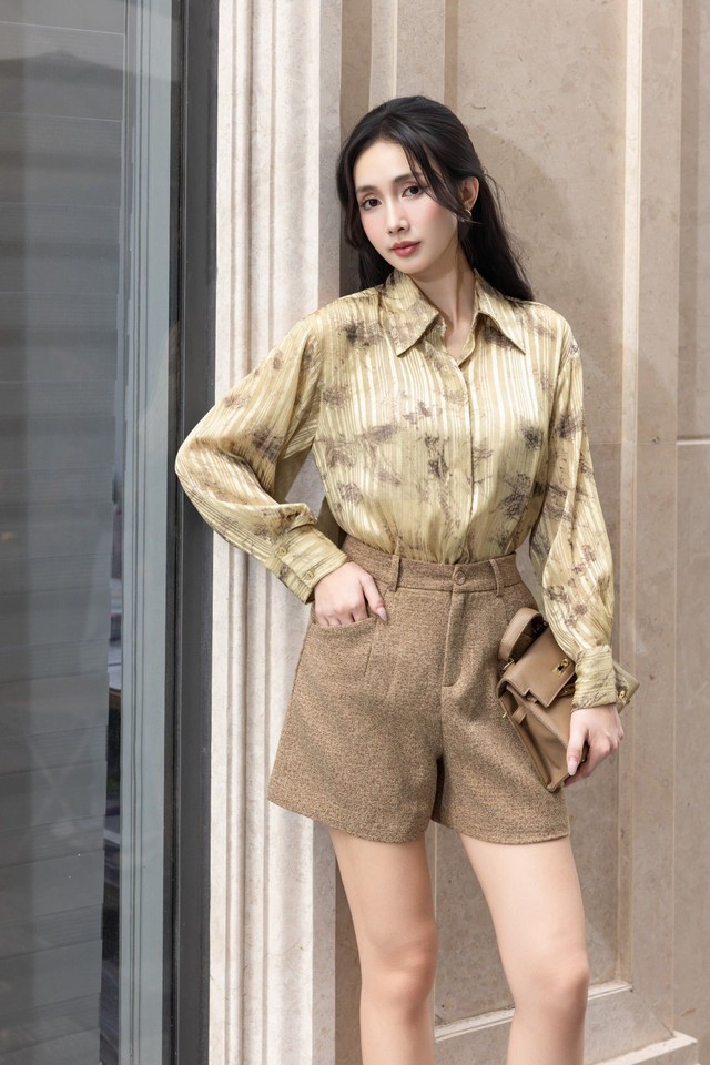 Quần shorts sang trọng giúp nàng khoe chân dài quyến rũ mùa lạnh - Ảnh 5.