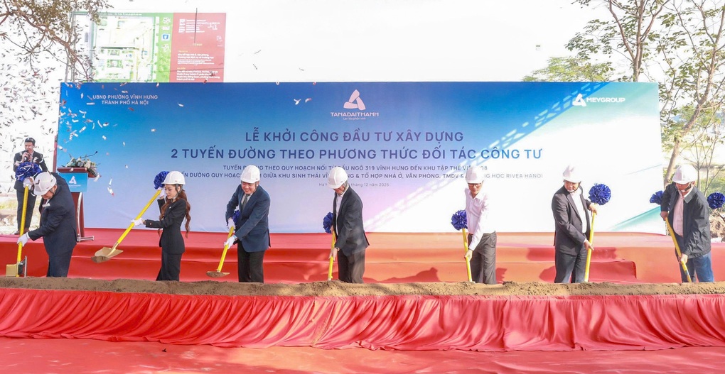 Khởi công 2 tuyến đường theo phương thức đối tác công tư tại phường Vĩnh Hưng, Hà Nội - 2