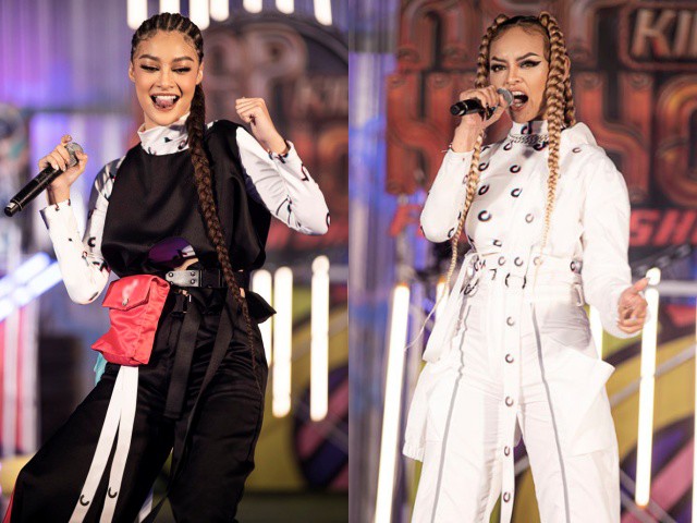 Á hậu Kiều Loan và Mai Ngô cùng trổ bài 