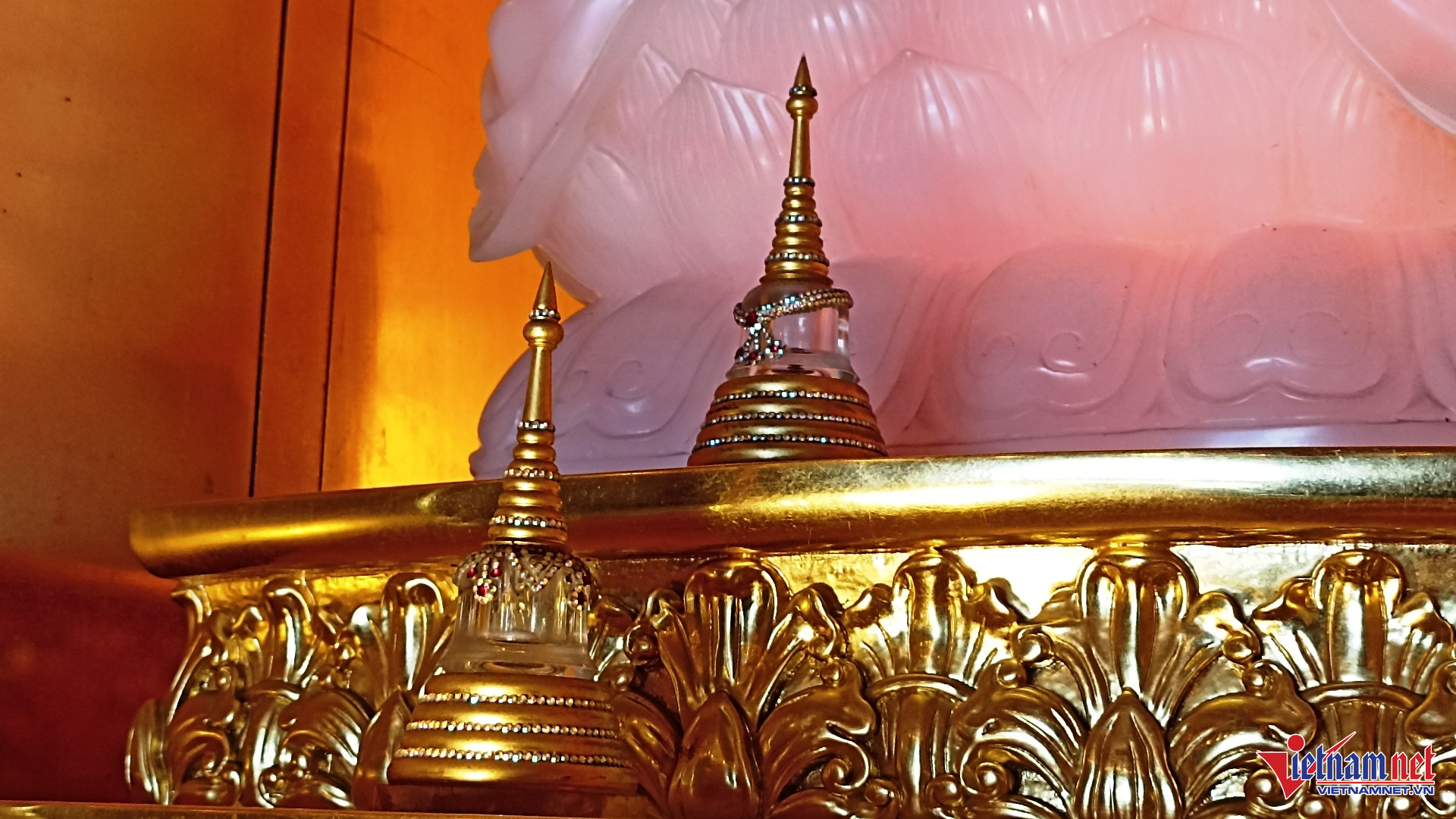 Tầng 13 là nơi an vị xá lợi Đức Phật Thích Ca Mâu Ni được đưa về Việt Nam năm 2008