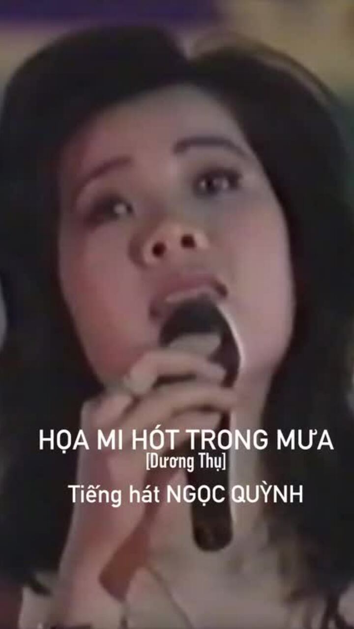 Ngọc Quỳnh hát "Họa mi hót trong mưa"