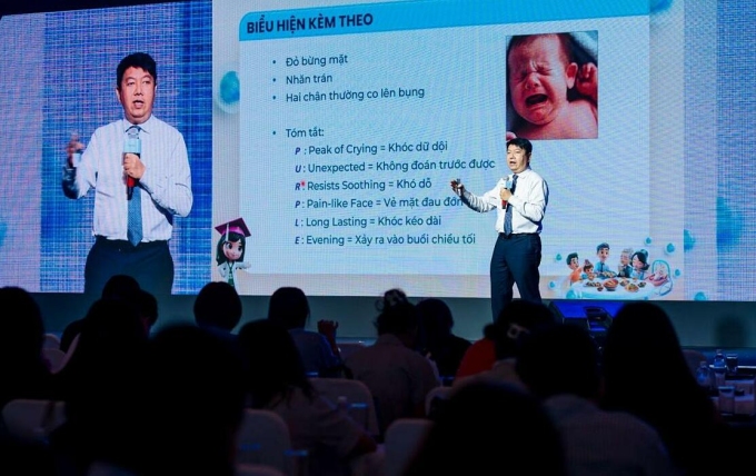 PGS.TS.BS Nguyễn Anh Tuấn nói về vai trò của Bifidobacterium animalis subsp.lactis BB12 trong cải thiện hội chứng khóc dạ đề ở nhũ nhi. Ảnh: Opella Việt Nam