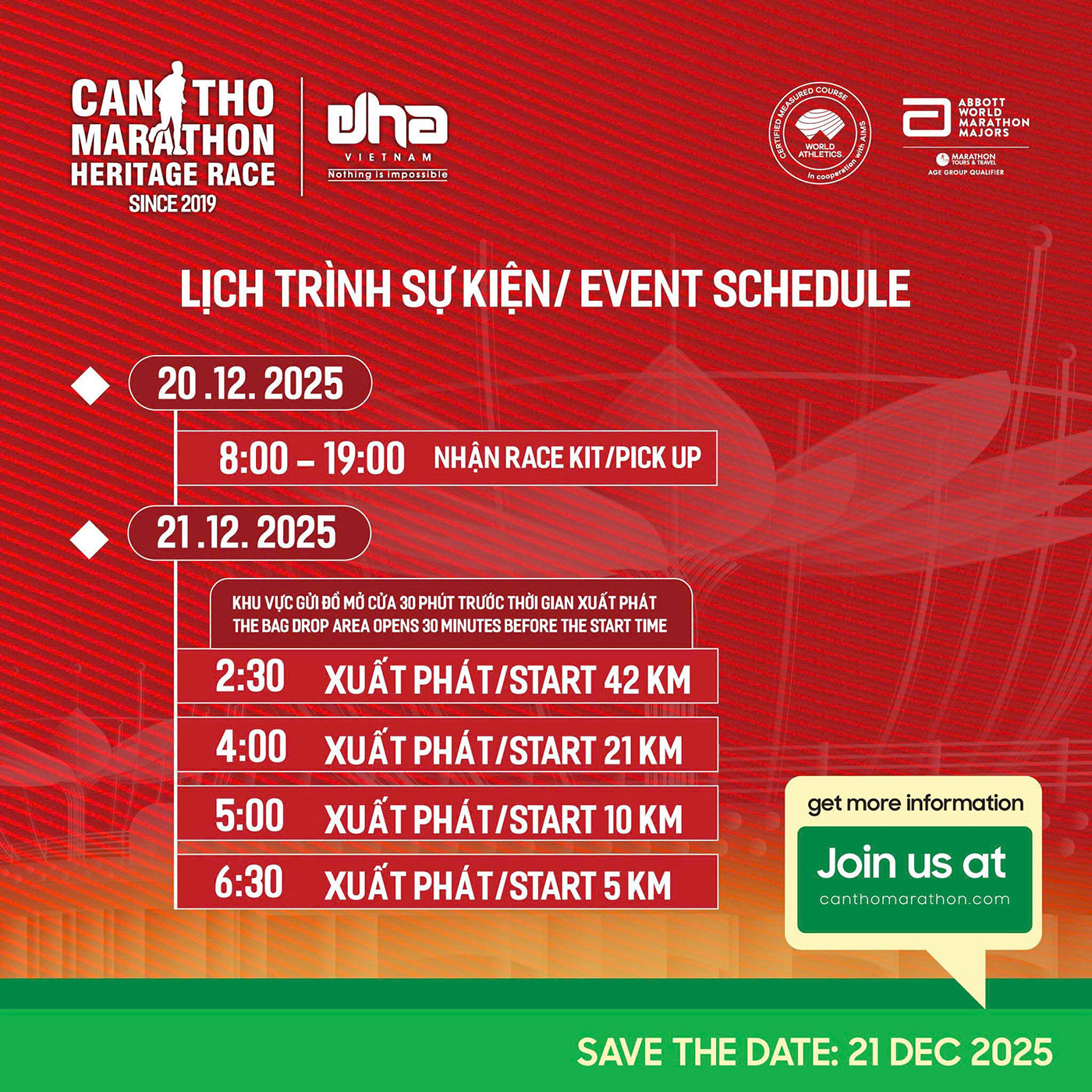 Marathon quốc tế Cần Thơ, giải thể thao hấp dẫn! 3 Marathon quốc tế Cần Thơ, giải thể thao hấp dẫn! - Ảnh 3.