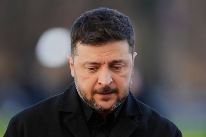 Tổng thống Ukraine Volodymyr Zelensky tại Berlin, Đức ngày 15/12. Ảnh: AP