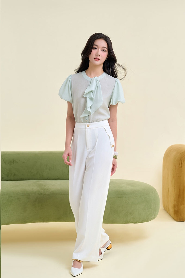 Bản phối với áo sơ mi tay phồng đầy phá cách, nâng tầm nhan sắc- Ảnh 2.