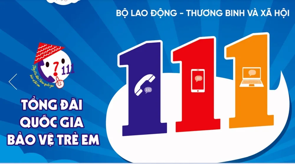 Đường dây nóng 111 là đường dây khẩn cấp có nhiệm vụ thường trực tiếp nhận, xử lý thông tin, thông báo, tố giác nguy cơ, hành vi xâm hại trẻ em 24/7, không thu phí. duong-day-nong1.jpg