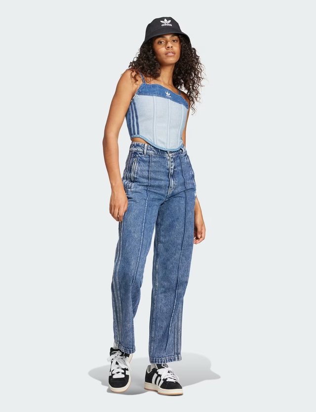 Áo corset denim: Khi nét bụi bặm hòa quyện cùng vẻ gợi cảm- Ảnh 3.