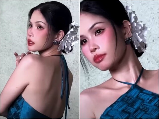 Vẻ đẹp mong manh, gợi cảm của vợ Duy Mạnh.