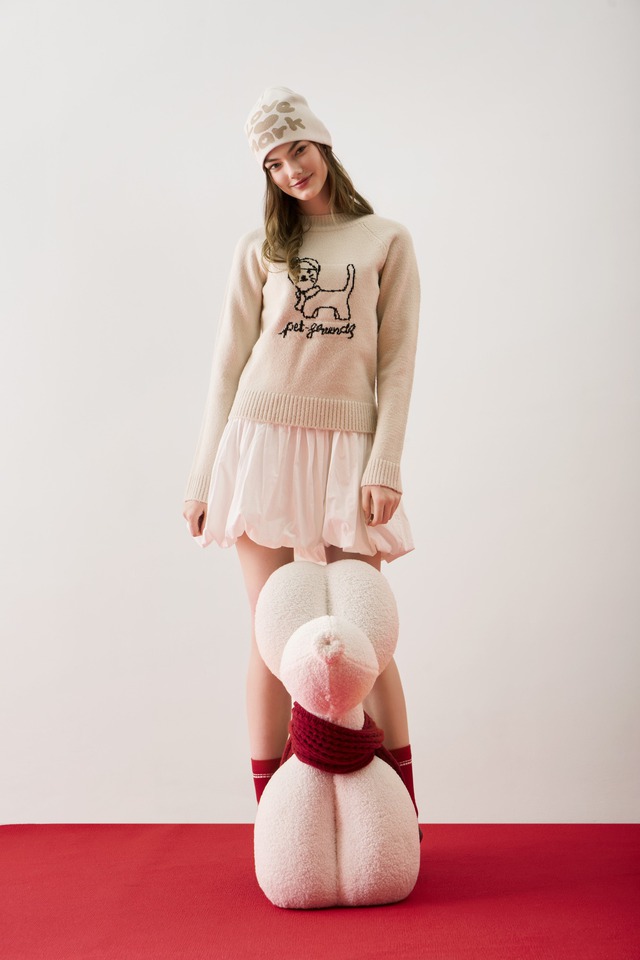 Chân váy dạ, áo len mặc ngoài chân váy dạ  - Ảnh 5.