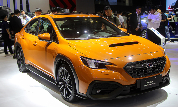 Xe thể thao 4 cửa WRX của Subaru. Ảnh: Thành Nhạn