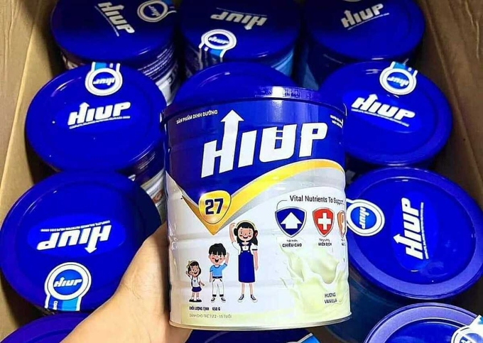 Sữa Hiup 27 hương Vani một thời được quảng cáo rầm rộ. Ảnh: Linh Đan