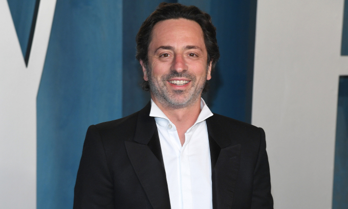 Sergey Brin tại bữa tiệc sau lễ trao giải Oscar năm 2022 ở California. Ảnh: Reuters