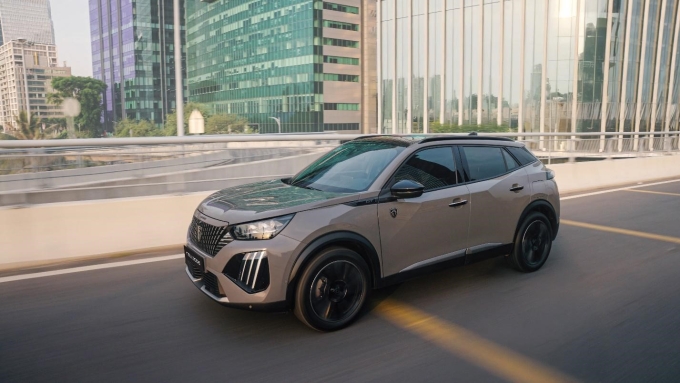 Peugeot 2008 mới trên đường phố. Ảnh: Thaco Auto