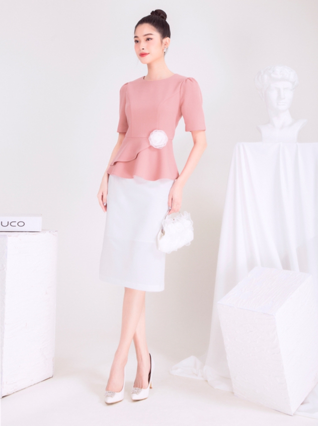 Áo peplum định nghĩa lại vẻ đoan trang trong thời trang công sở hiện đại- Ảnh 4.